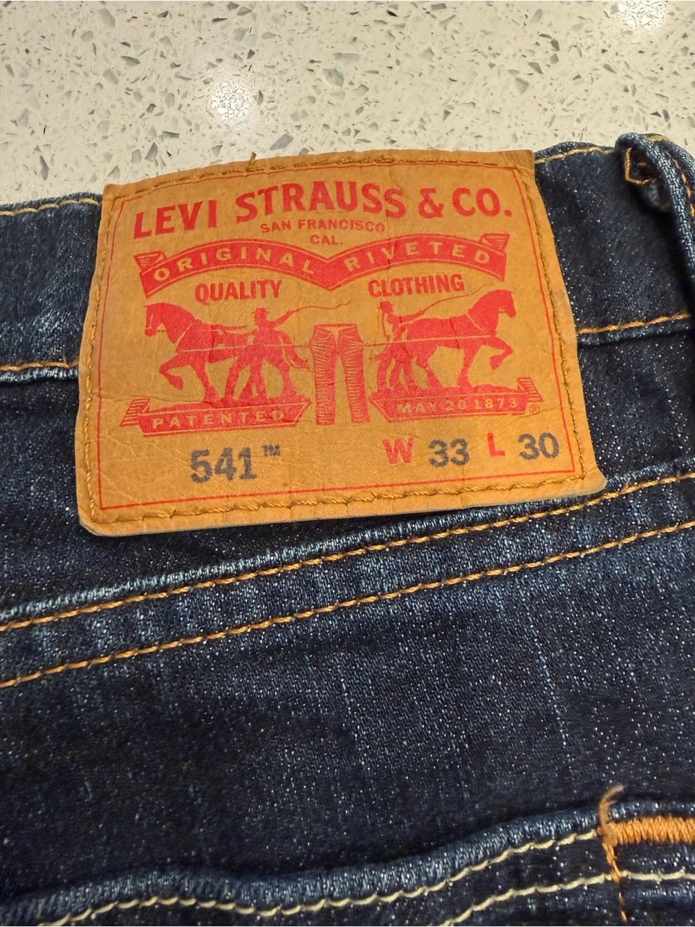 Levi’s 541 Dark Wash Men’s Jeans - Classic Straight Fit